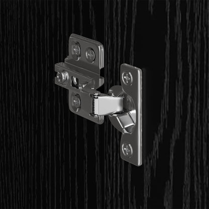 vidaXL Warderobe with Door Black Oak 50 x 50 x 200 cm Engineered Wood