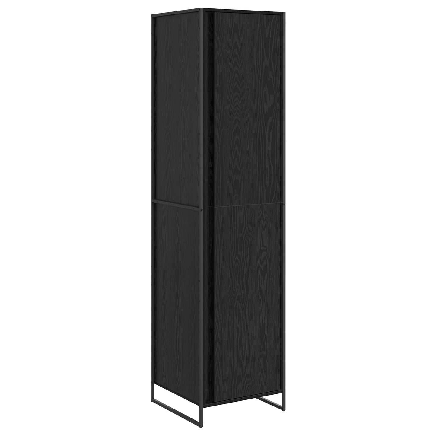 vidaXL Warderobe with Door Black Oak 50 x 50 x 200 cm Engineered Wood
