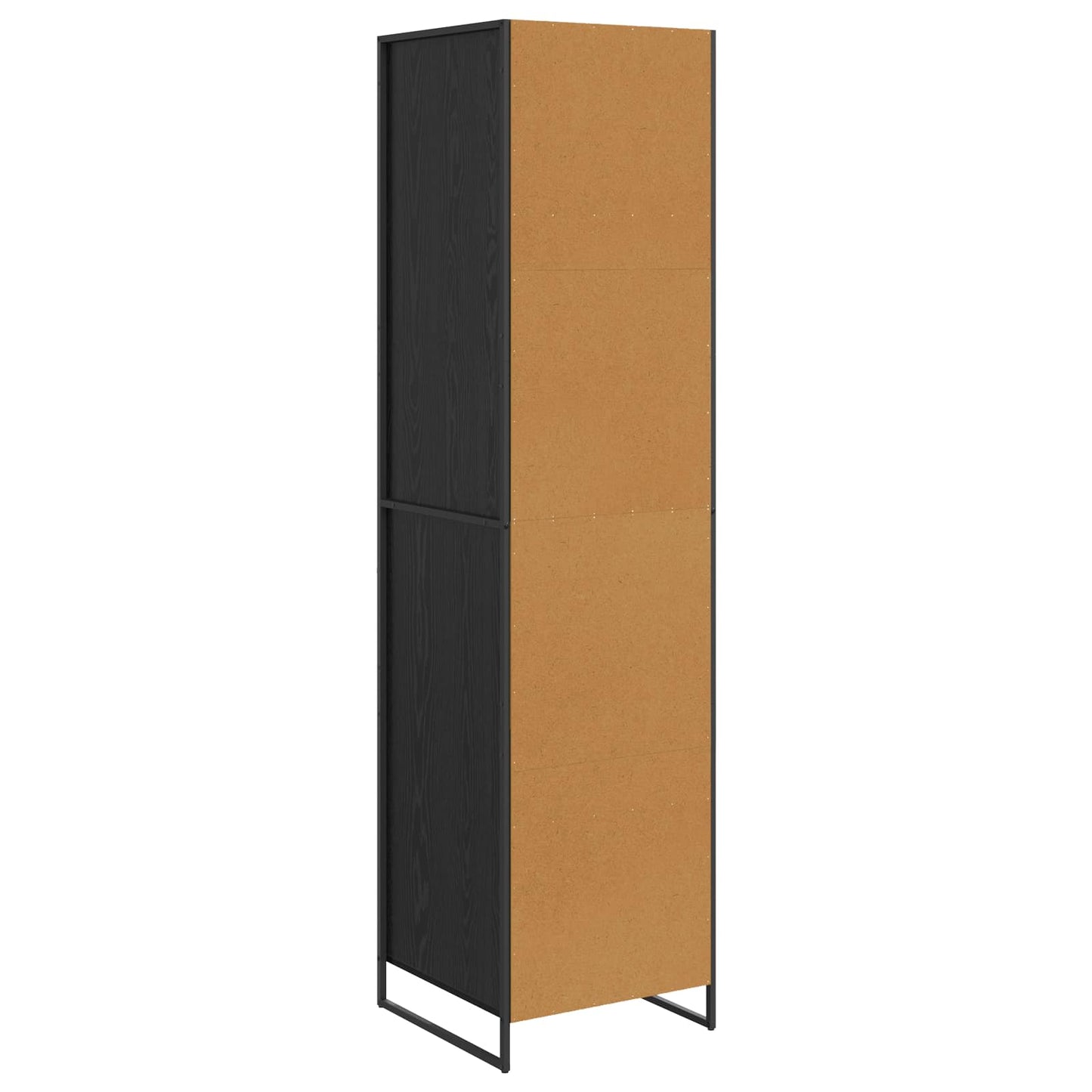 vidaXL Warderobe with Door Black Oak 50 x 50 x 200 cm Engineered Wood