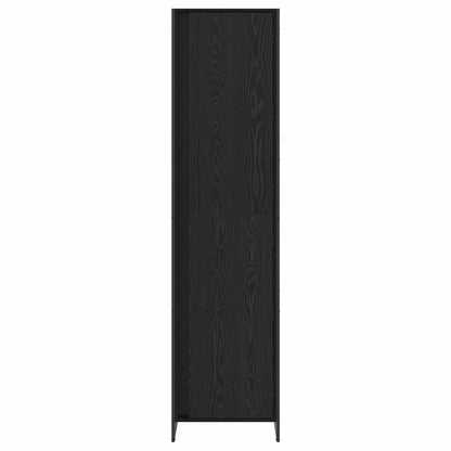 vidaXL Warderobe with Door Black Oak 50 x 50 x 200 cm Engineered Wood