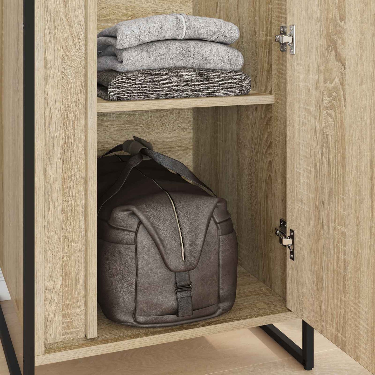vidaXL Warderobe with Storage Sonoma 50 x 50 x 200 cm Engineered Wood