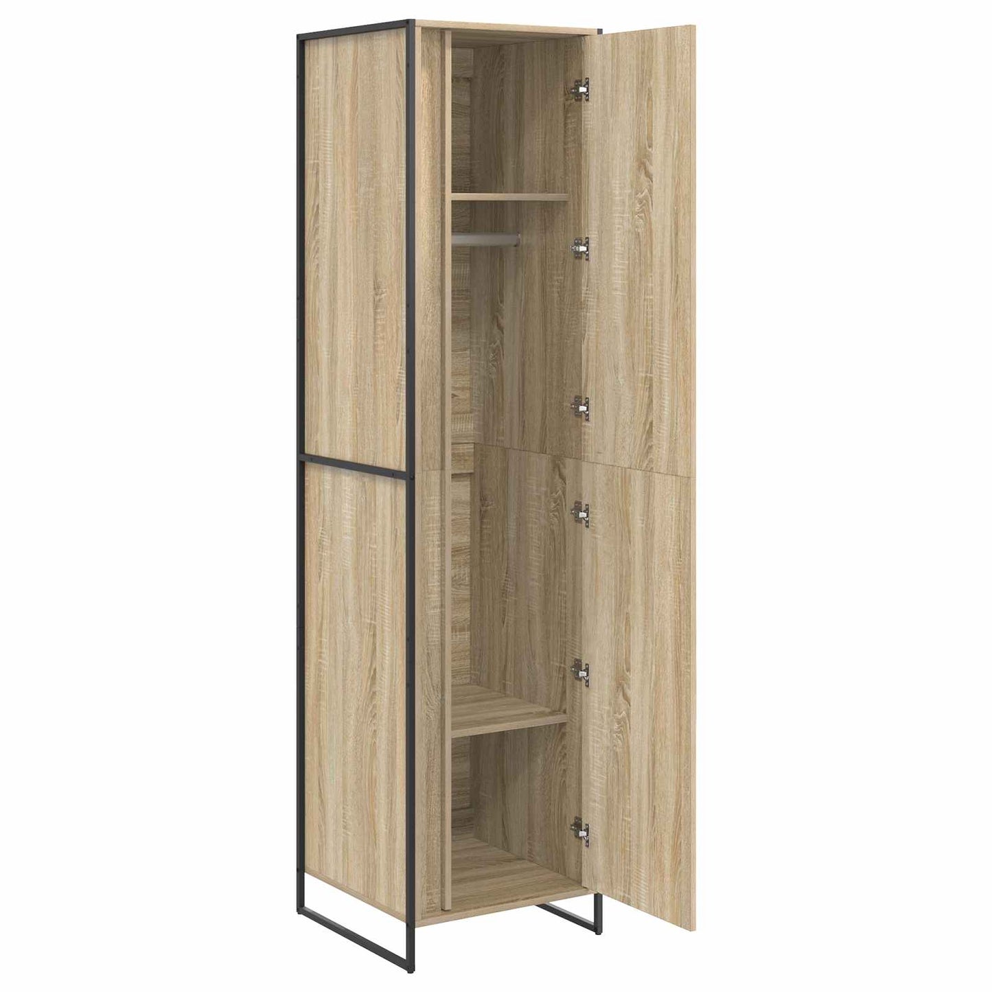 vidaXL Warderobe with Storage Sonoma 50 x 50 x 200 cm Engineered Wood