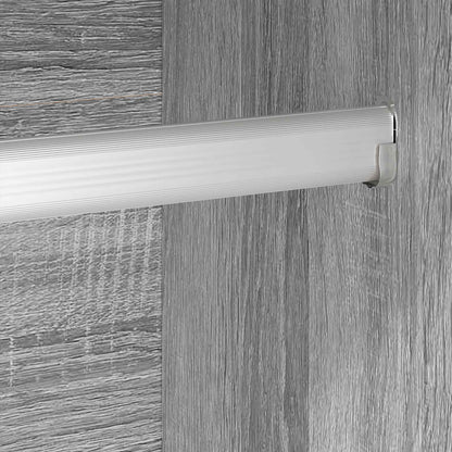 vidaXL Warderobe Grey Sonoma 50 x 50 x 200 cm Engineered Wood
