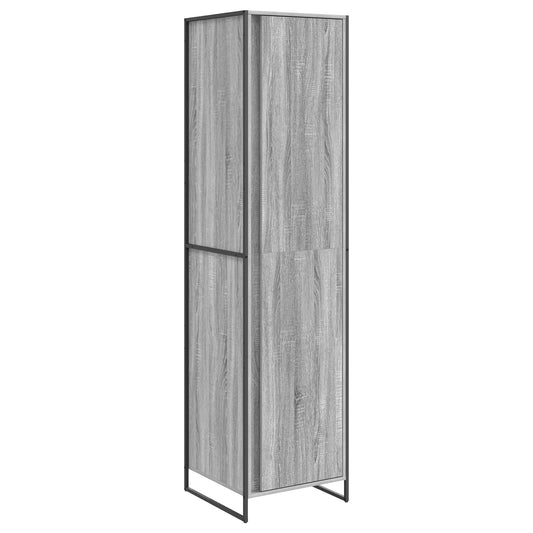 vidaXL Warderobe Grey Sonoma 50 x 50 x 200 cm Engineered Wood