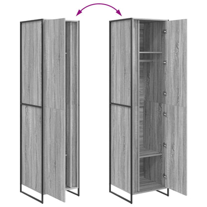 vidaXL Warderobe Grey Sonoma 50 x 50 x 200 cm Engineered Wood