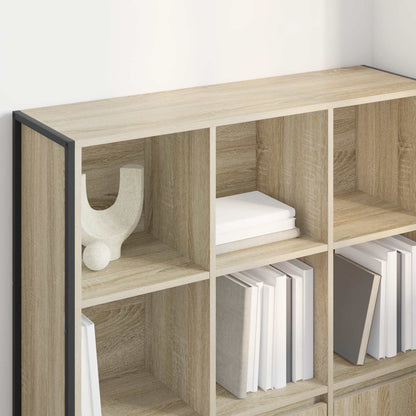 vidaXL Book Cabinet 99.5 x 30 x 108 cm Engineered Wood Sonoma