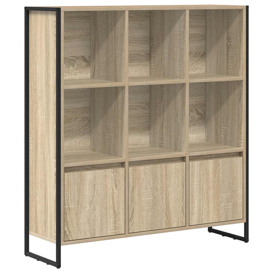 vidaXL Book Cabinet 99.5 x 30 x 108 cm Engineered Wood Sonoma