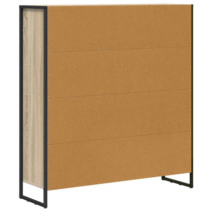 vidaXL Book Cabinet 99.5 x 30 x 108 cm Engineered Wood Sonoma