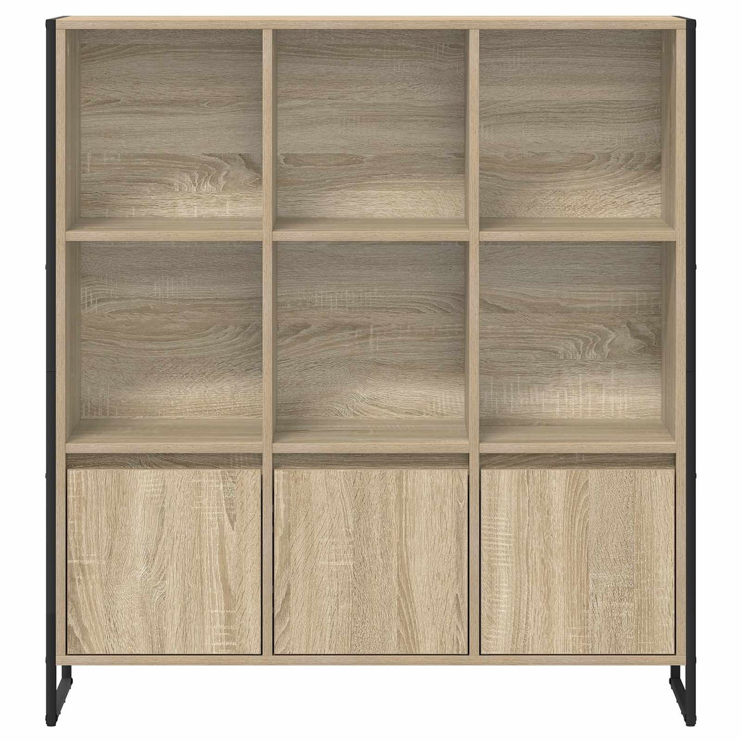 vidaXL Book Cabinet 99.5 x 30 x 108 cm Engineered Wood Sonoma
