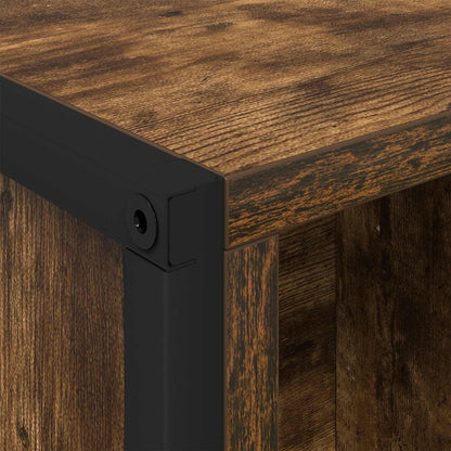 vidaXL Book Cabinet 99.5 x 30 x 108 cm Engineered Wood Smoke Oak