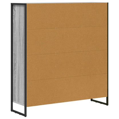 vidaXL Book Cabinet 2 pcs Grey Sonoma 99.5 x 30 x 108 cm