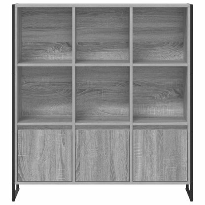 vidaXL Book Cabinet 2 pcs Grey Sonoma 99.5 x 30 x 108 cm
