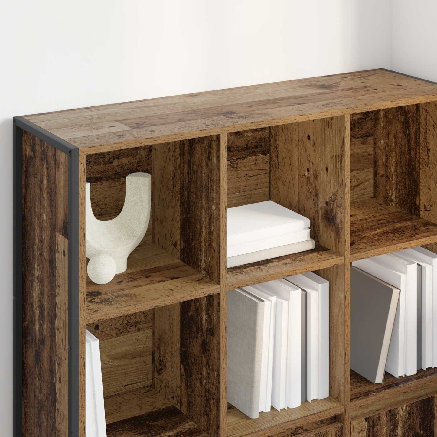 vidaXL Book Cabinet 99.5 x 30 x 108 cm Engineered Wood Old Wood