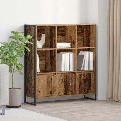 vidaXL Book Cabinet 99.5 x 30 x 108 cm Engineered Wood Old Wood