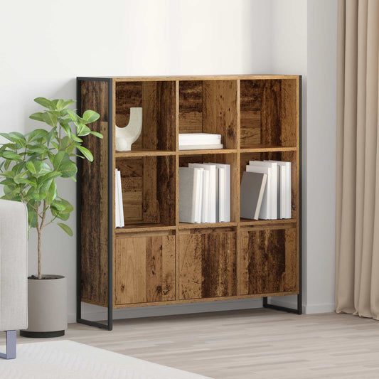 vidaXL Book Cabinet 99.5 x 30 x 108 cm Engineered Wood Old Wood