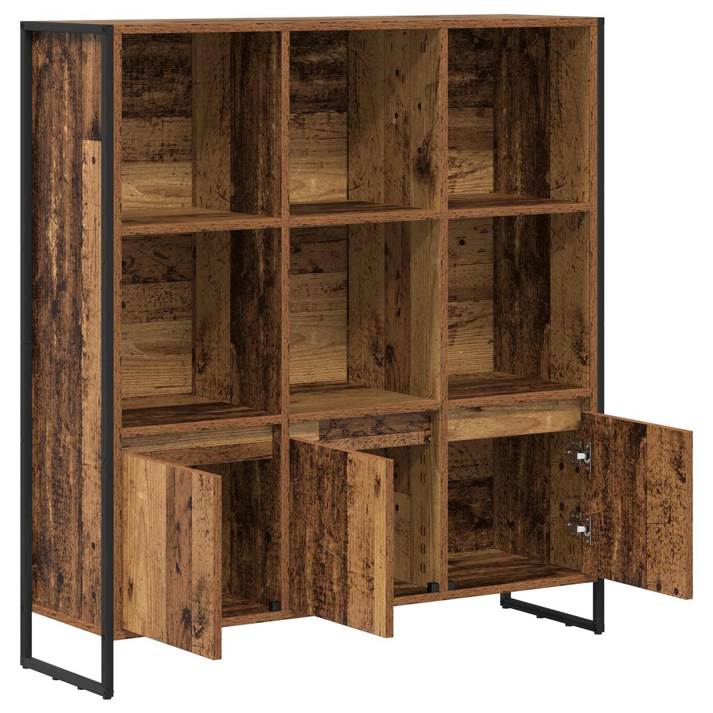 vidaXL Book Cabinet 99.5 x 30 x 108 cm Engineered Wood Old Wood