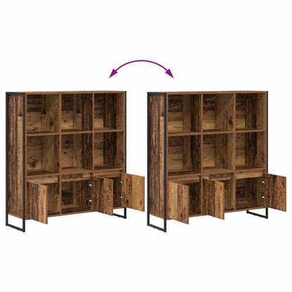 vidaXL Book Cabinet 99.5 x 30 x 108 cm Engineered Wood Old Wood