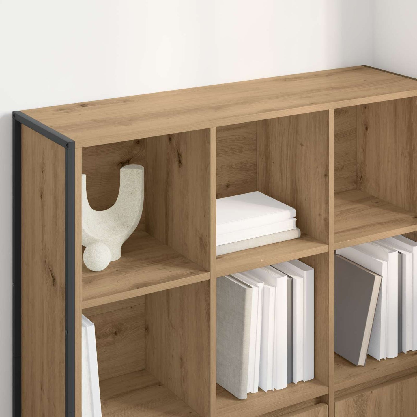 vidaXL Book Cabinet 99.5 x 30 x 108 cm Engineered Wood Artisian Oak