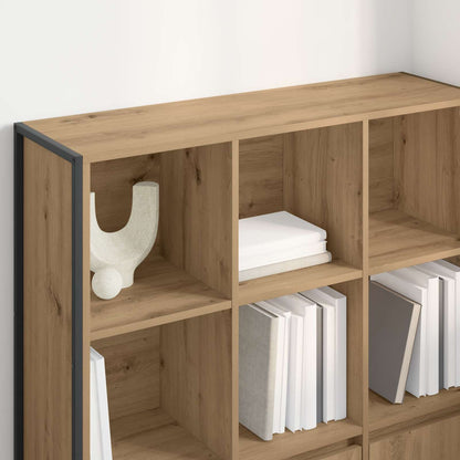 vidaXL Book Cabinet 99.5 x 30 x 108 cm Engineered Wood Artisian Oak