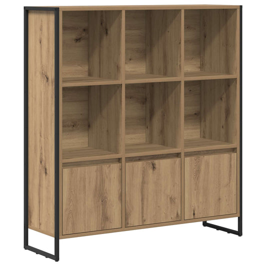 vidaXL Book Cabinet 99.5 x 30 x 108 cm Engineered Wood Artisian Oak