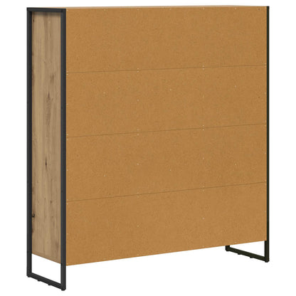 vidaXL Book Cabinet 99.5 x 30 x 108 cm Engineered Wood Artisian Oak