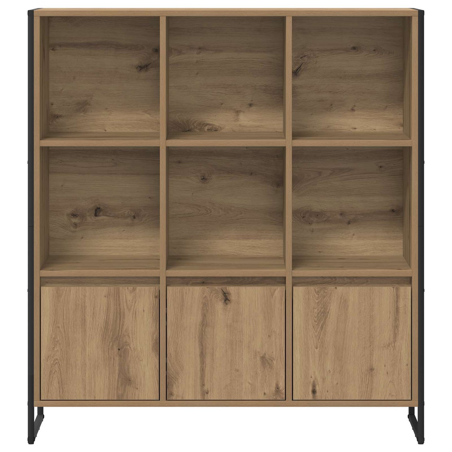 vidaXL Book Cabinet 99.5 x 30 x 108 cm Engineered Wood Artisian Oak
