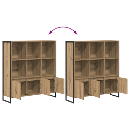 vidaXL Book Cabinet 99.5 x 30 x 108 cm Engineered Wood Artisian Oak