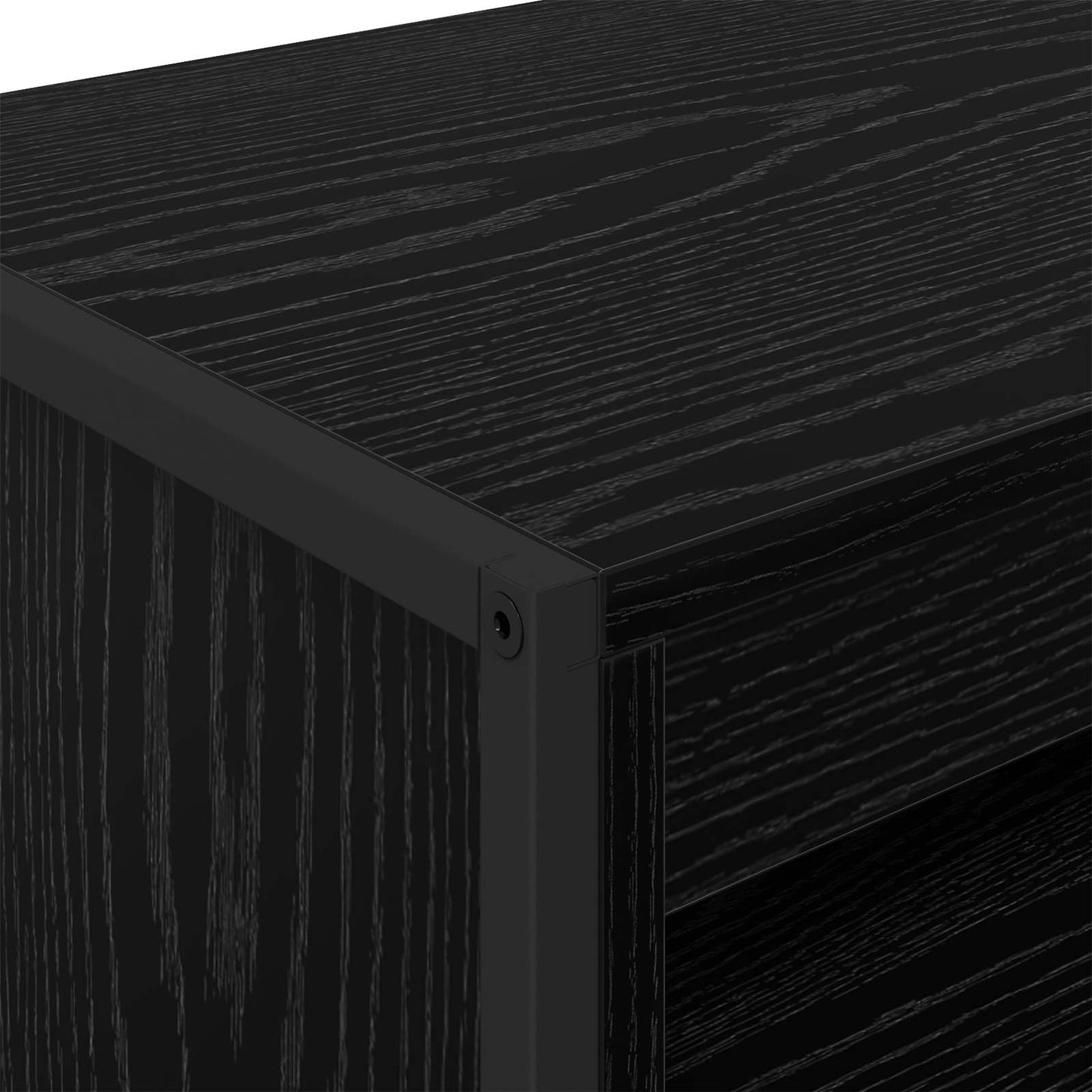 vidaXL Tall Cabinets Black Oak 60 x 36 x 200 cm Engineered Wood