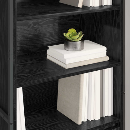 vidaXL Tall Cabinets Black Oak 60 x 36 x 200 cm Engineered Wood