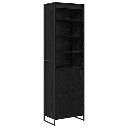 vidaXL Tall Cabinets Black Oak 60 x 36 x 200 cm Engineered Wood