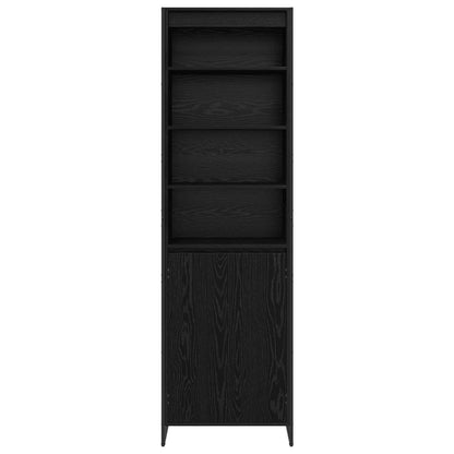 vidaXL Tall Cabinets Black Oak 60 x 36 x 200 cm Engineered Wood