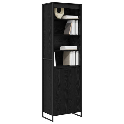 vidaXL Tall Cabinets Black Oak 60 x 36 x 200 cm Engineered Wood