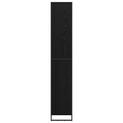vidaXL Tall Cabinets Black Oak 60 x 36 x 200 cm Engineered Wood