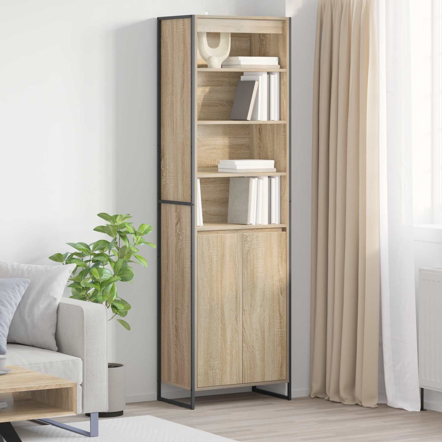 vidaXL Tall Cabinets Sonoma 60 x 36 x 200 cm Engineered Wood