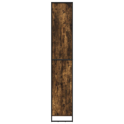 vidaXL Tall Cabinets Smoke Oak 60 x 36 x 200 cm Engineered Wood