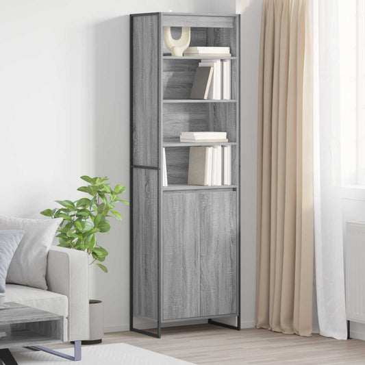 vidaXL Tall Cabinets Grey Sonoma 60 x 36 x 200 cm Engineered Wood