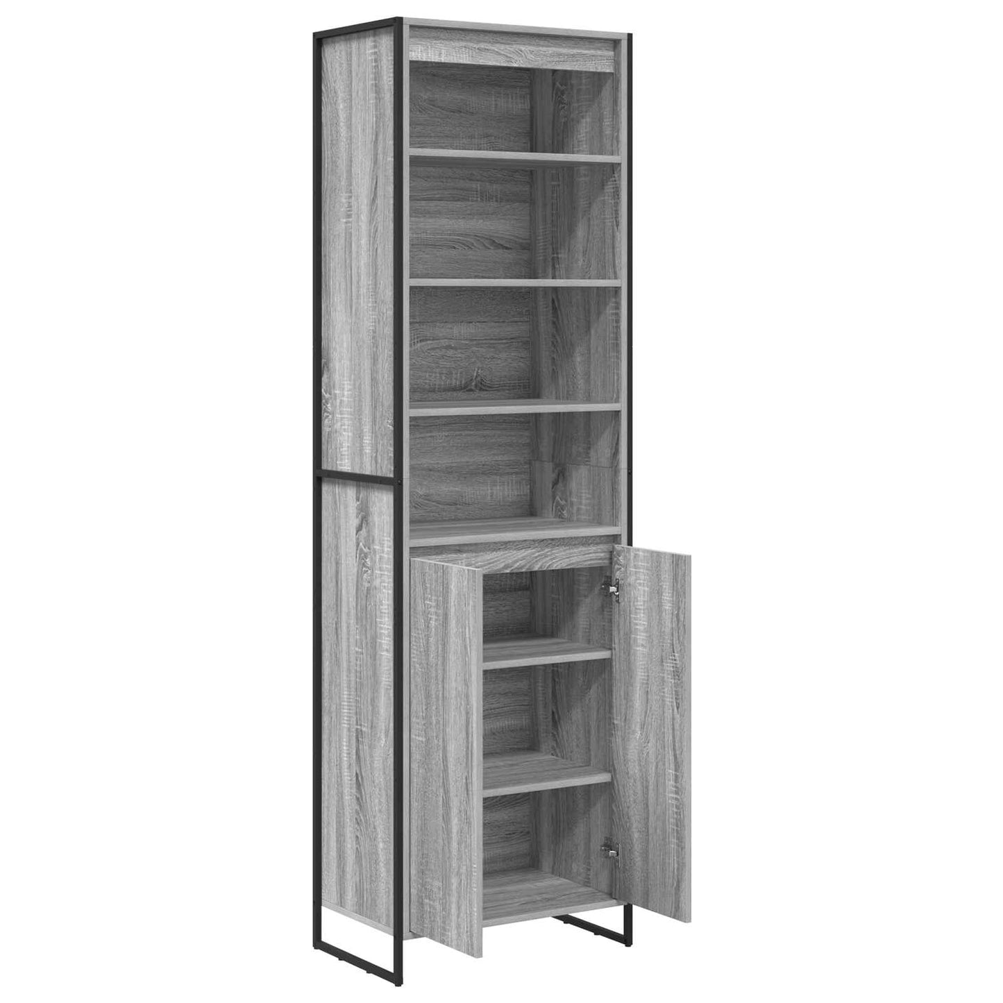 vidaXL Tall Cabinets Grey Sonoma 60 x 36 x 200 cm Engineered Wood
