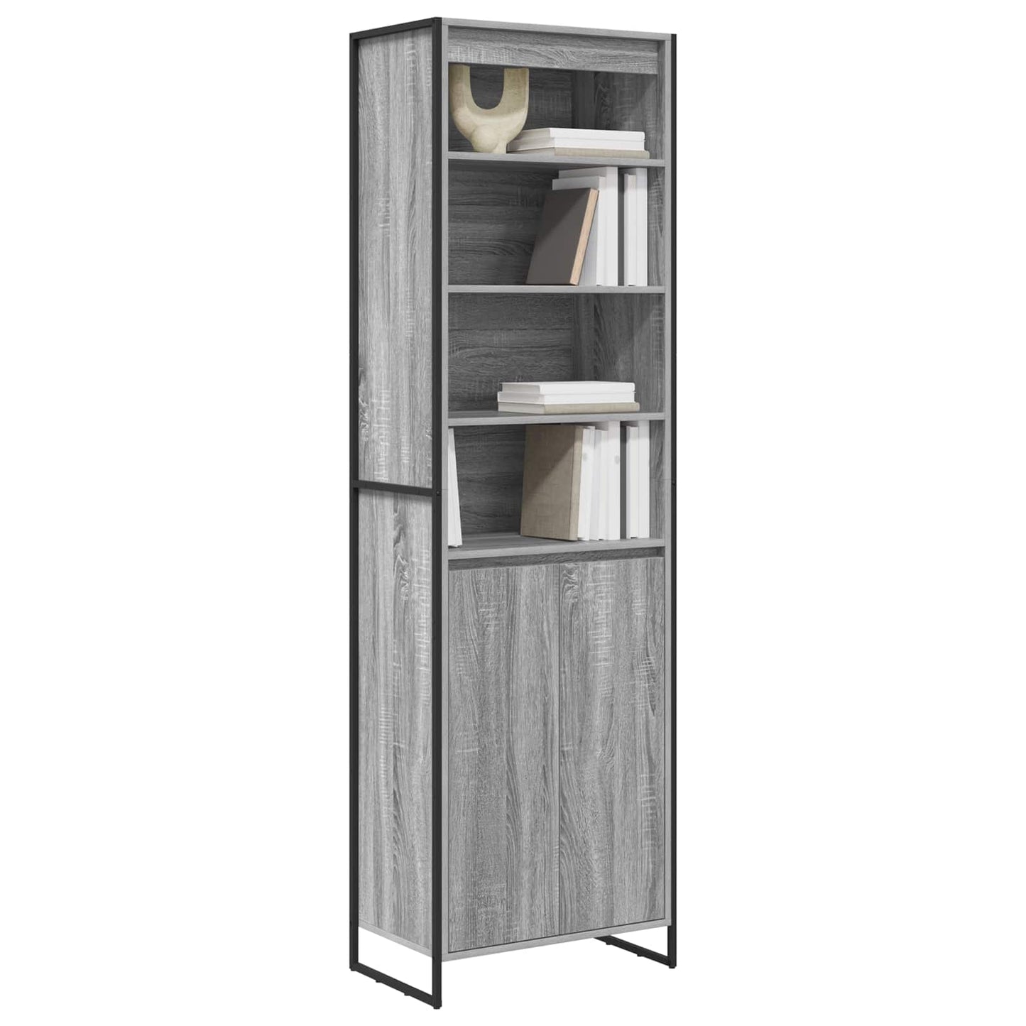 vidaXL Tall Cabinets Grey Sonoma 60 x 36 x 200 cm Engineered Wood