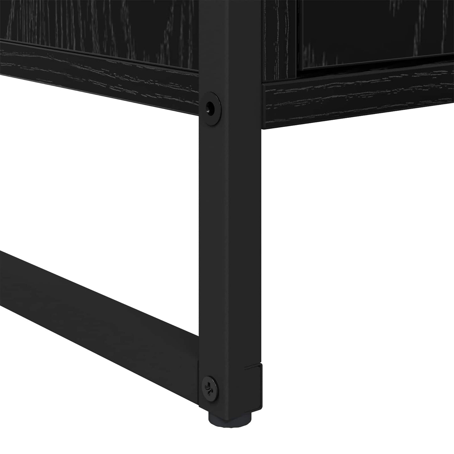 vidaXL Sideboard Black Oak 81 x 36 x 150.5 cm Engineered Wood