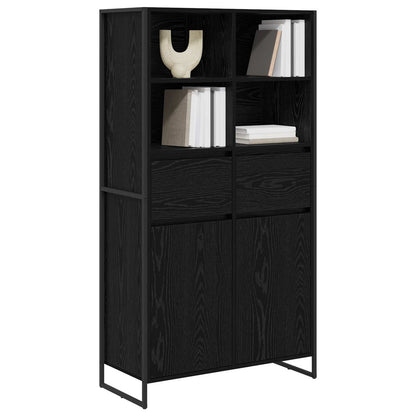 vidaXL Sideboard Black Oak 81 x 36 x 150.5 cm Engineered Wood
