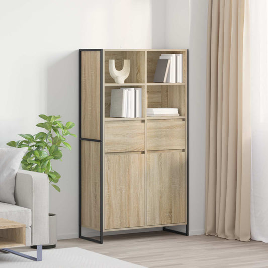 vidaXL Sideboard Sonoma 81 x 36 x 150.5 cm Engineered Wood