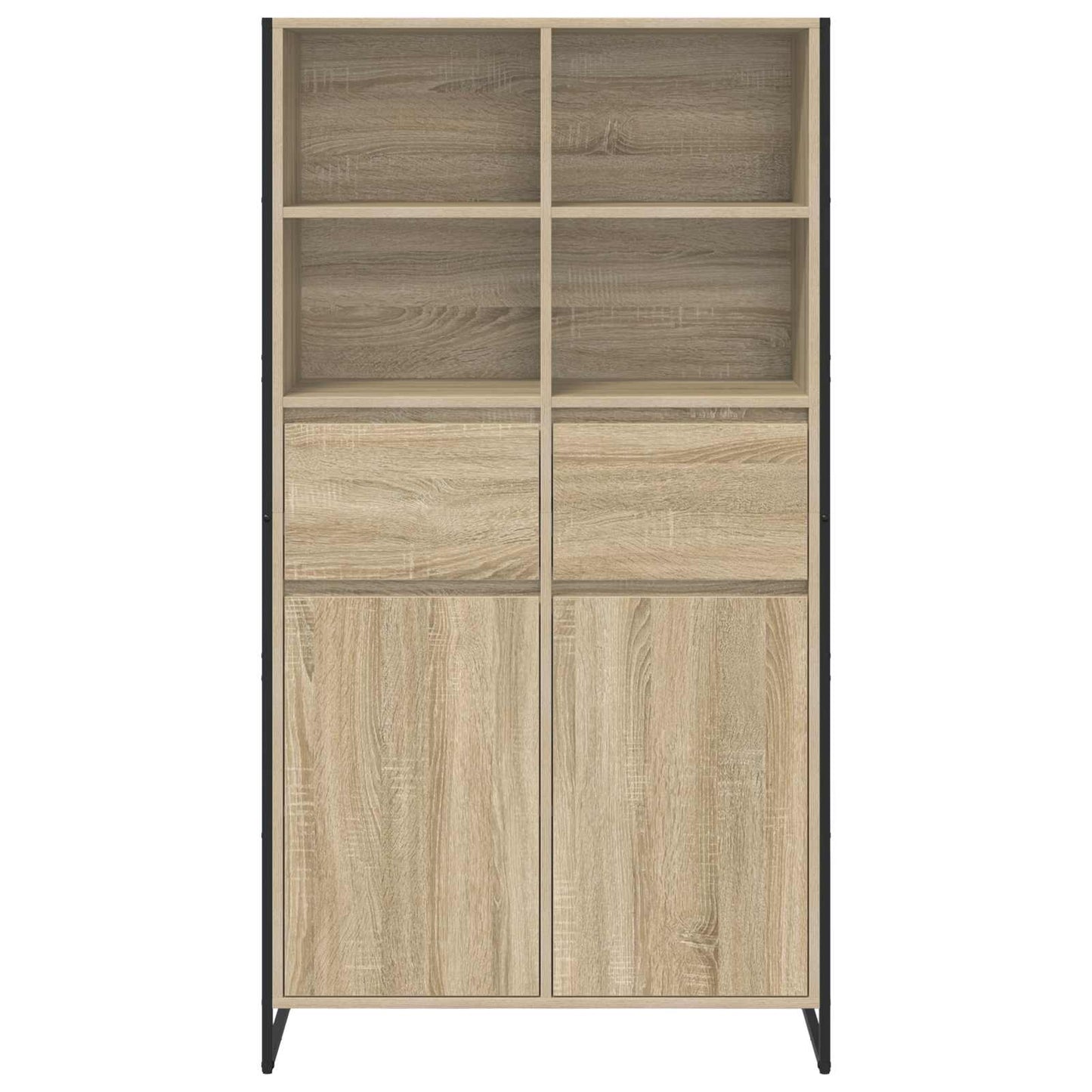 vidaXL Sideboard Sonoma 81 x 36 x 150.5 cm Engineered Wood
