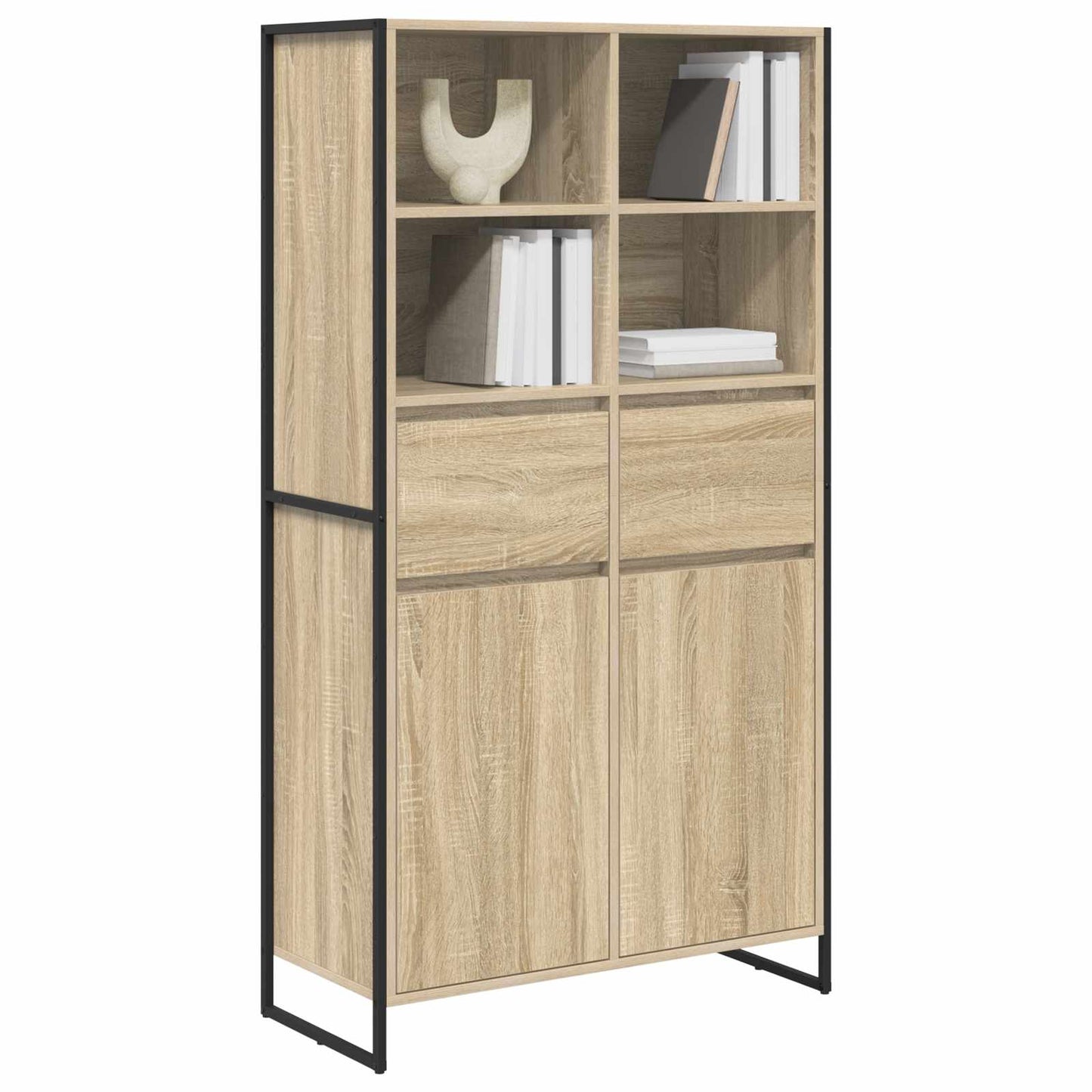 vidaXL Sideboard Sonoma 81 x 36 x 150.5 cm Engineered Wood