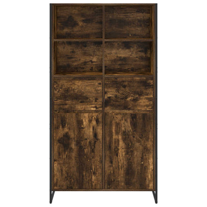 vidaXL Sideboard Smoke Oak 81 x 36 x 150.5 cm Engineered Wood