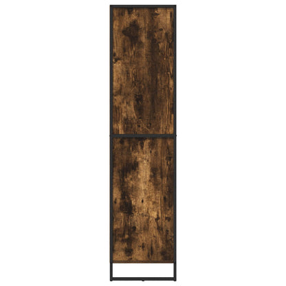 vidaXL Sideboard Smoke Oak 81 x 36 x 150.5 cm Engineered Wood