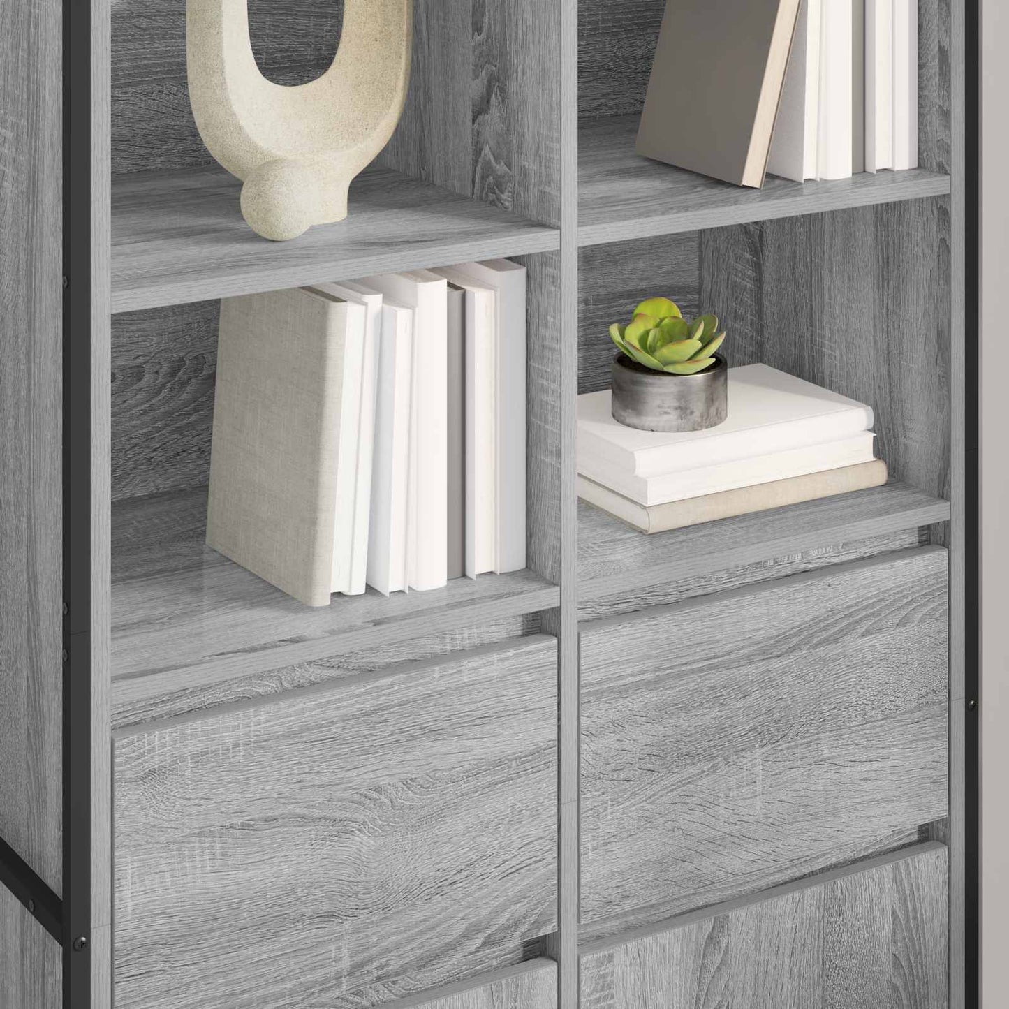 vidaXL Sideboard Grey Sonoma 81 x 36 x 150.5 cm Engineered Wood
