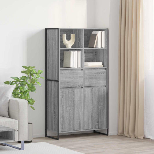 vidaXL Sideboard Grey Sonoma 81 x 36 x 150.5 cm Engineered Wood