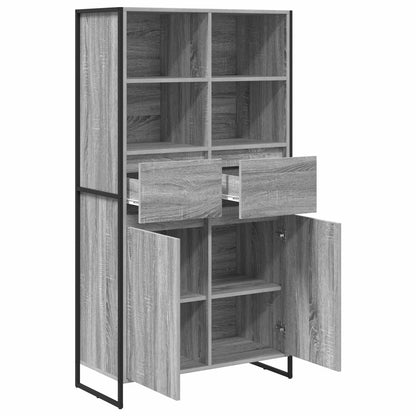 vidaXL Sideboard Grey Sonoma 81 x 36 x 150.5 cm Engineered Wood