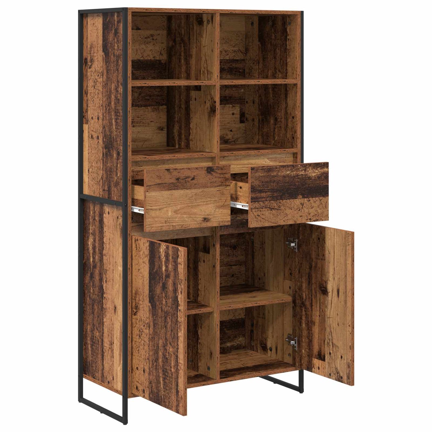 vidaXL Sideboard Old Wood 81 x 36 x 150.5 cm Engineered Wood