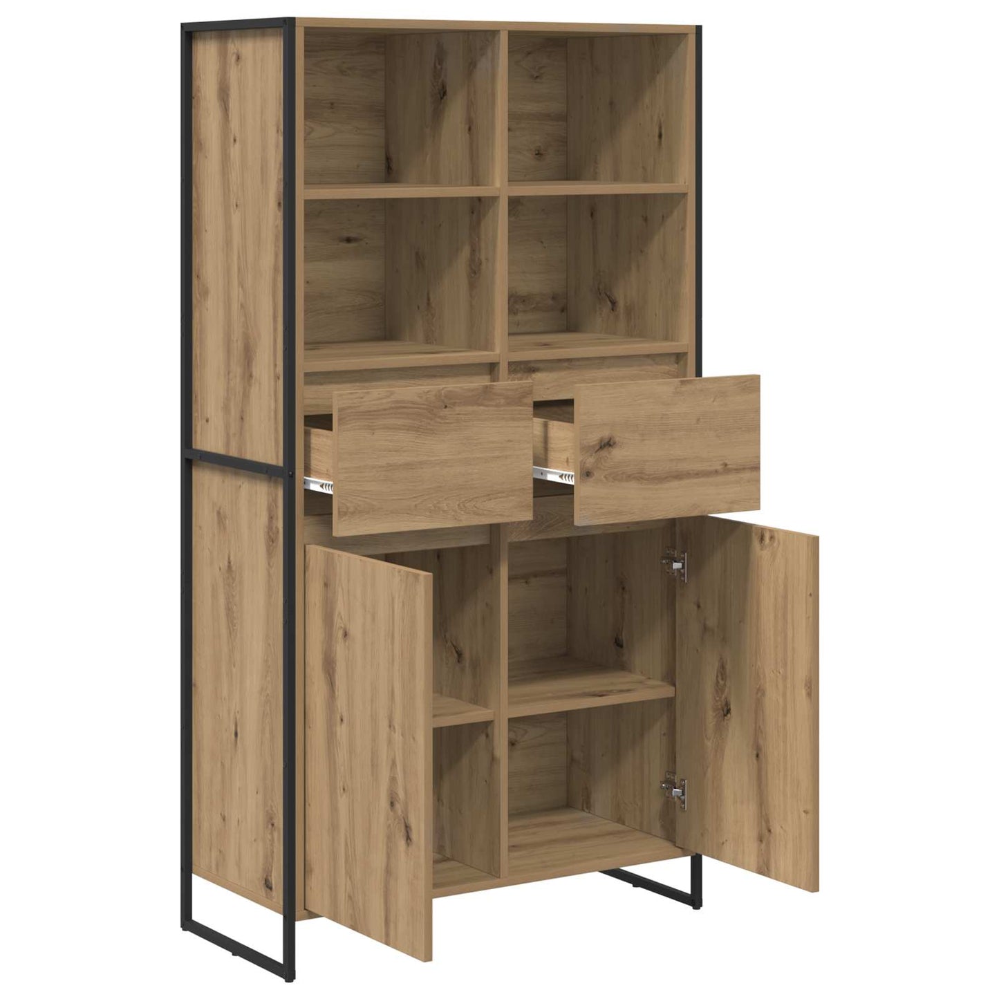 vidaXL Sideboard Artisian Oak 81 x 36 x 150.5 cm Engineered Wood